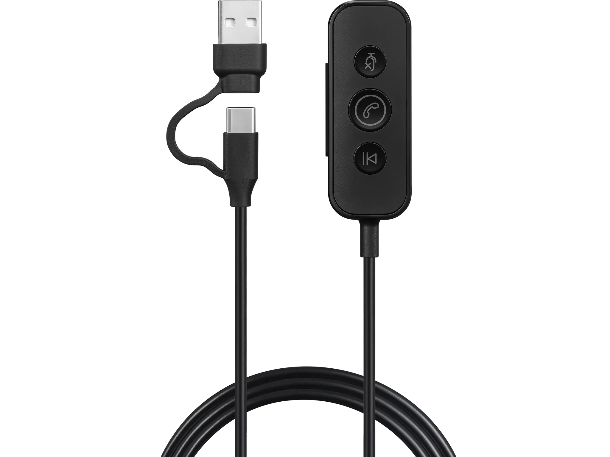 Sandberg 3v1 office headset pro enc | 3. 5mm usb-a usb-c | enc mikrofon | inline upravljanje | slušalke z mikrofonom 2 Sandberg 3v1 office headset pro enc inline kontroler usb-a usb-c priključek