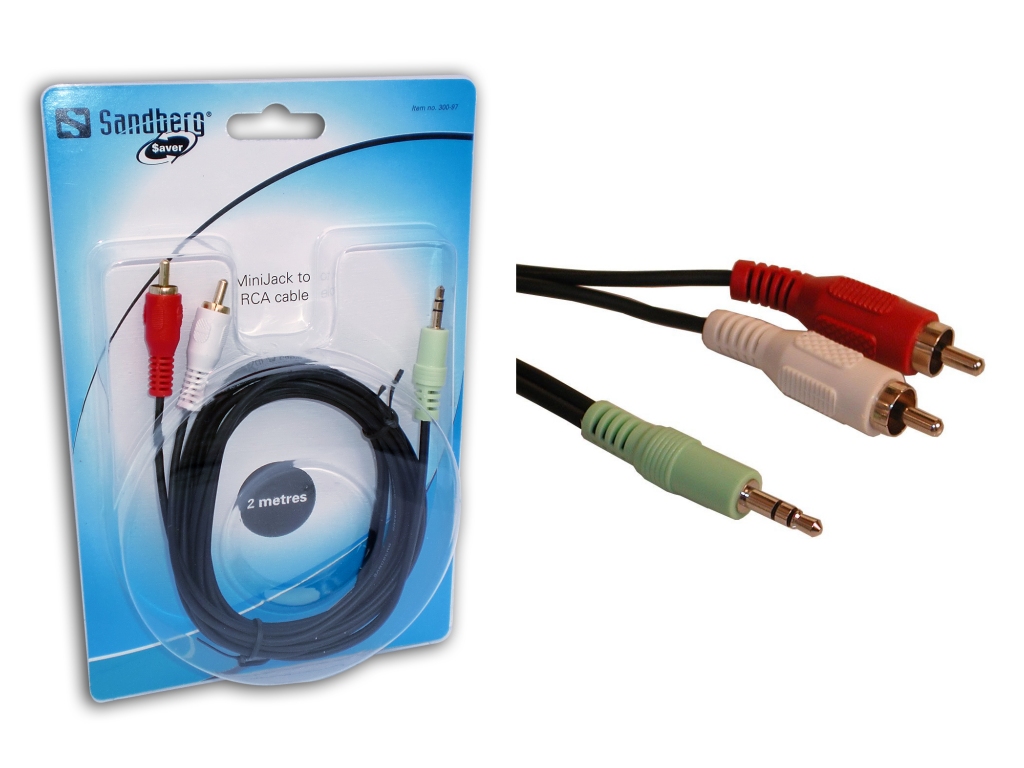 MiniJack-RCA 2m SAVER