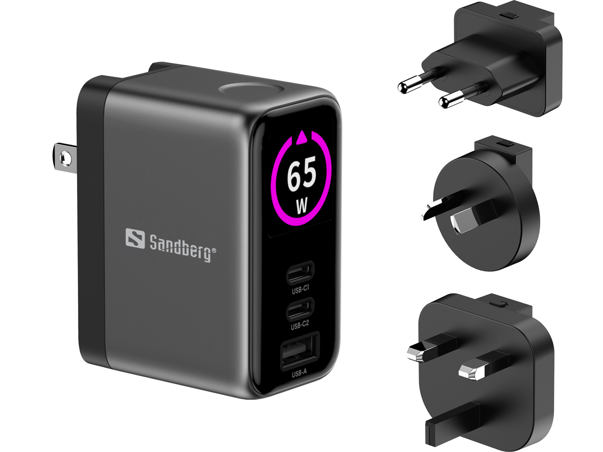 Travel Charger PD65W Display