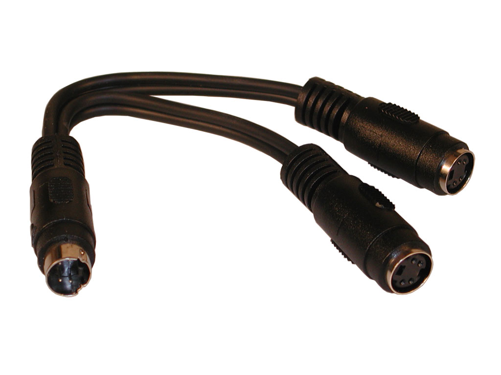 S-video Y-kabel, 1Xhan ->2Xhun