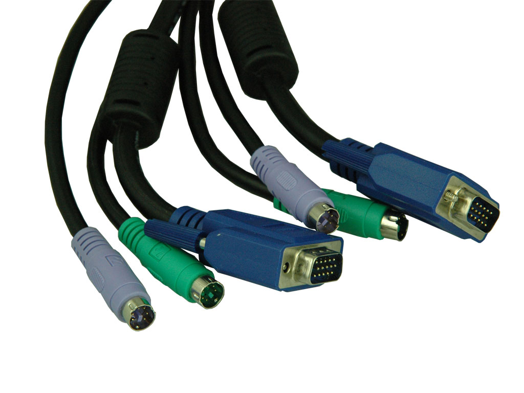 Switchboxkabel VGA+2*PS2  2 m