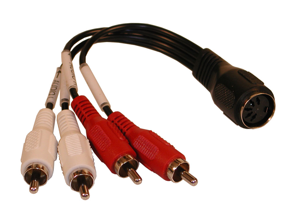 DIN-hun 5p -> 4xPhono-han 0,2m