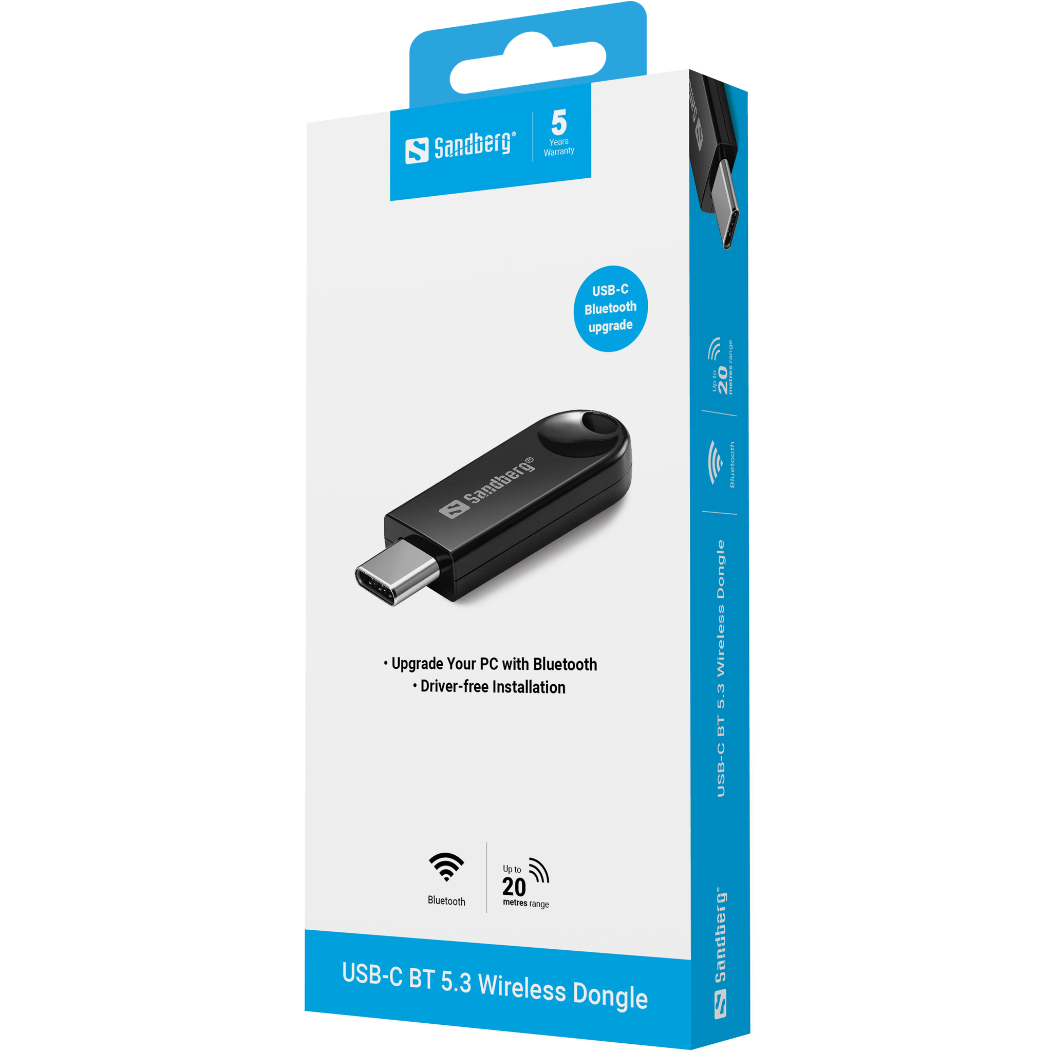Sandberg USB C BT 5 3 Wireless Dongle 136 69 Sandberg A S Sandberg USB C BT 5 3 Wireless Dongle 136 69 Sandberg A S